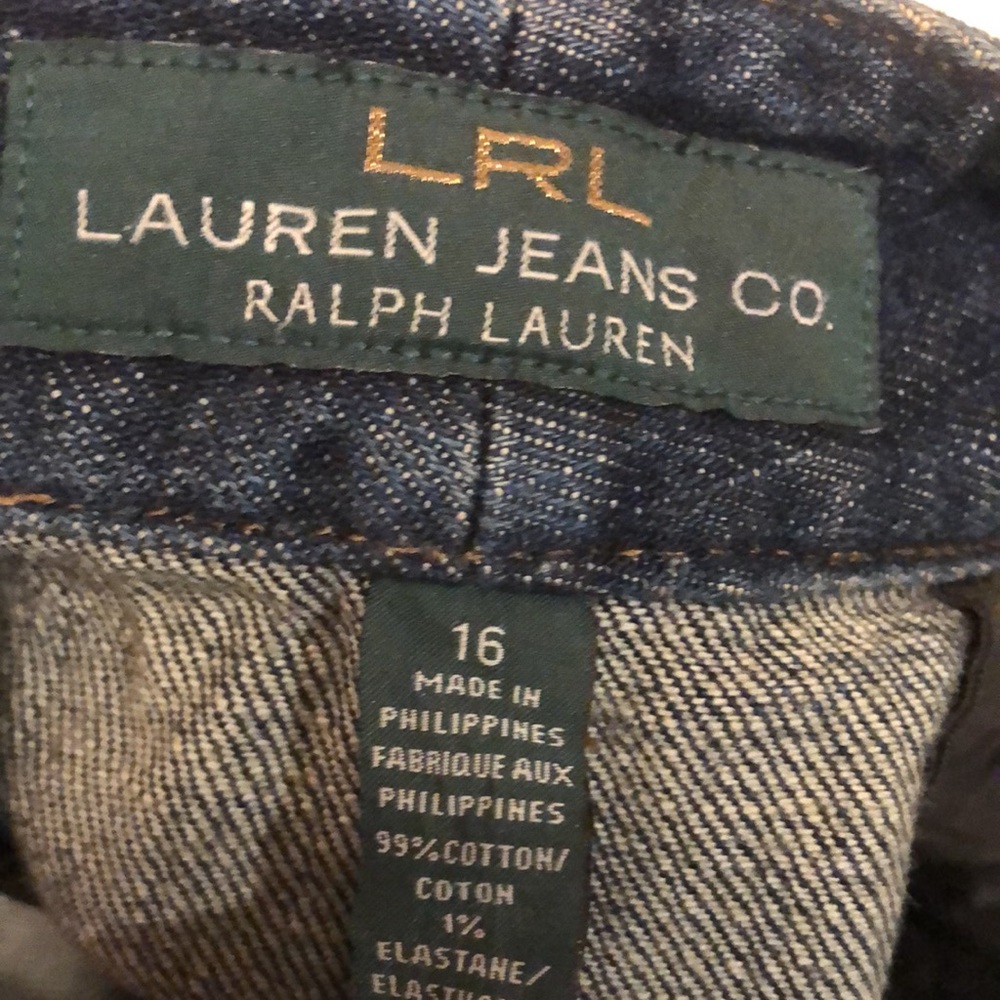 🔵RALPH LAUREN DARK WASH DENIM SKIRT - Picture 3 of 14